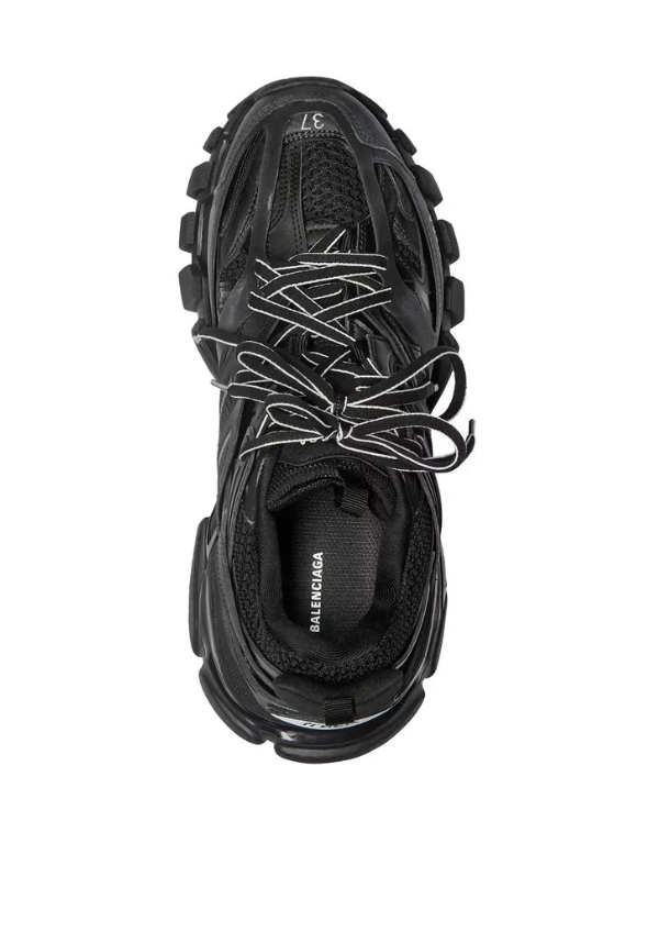 Balenciaga Track Black Sneakers with Layered Cage Overlays