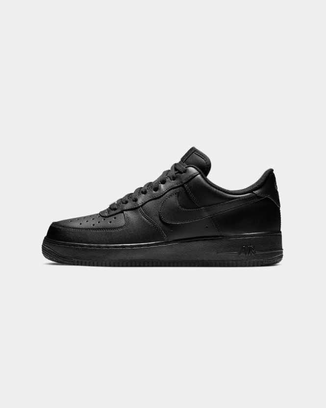 Nike All-Black Low-Top Sneakers with Tonal Swoosh