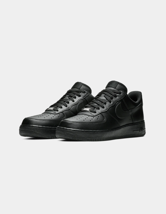 Nike All-Black Low-Top Sneakers with Tonal Swoosh