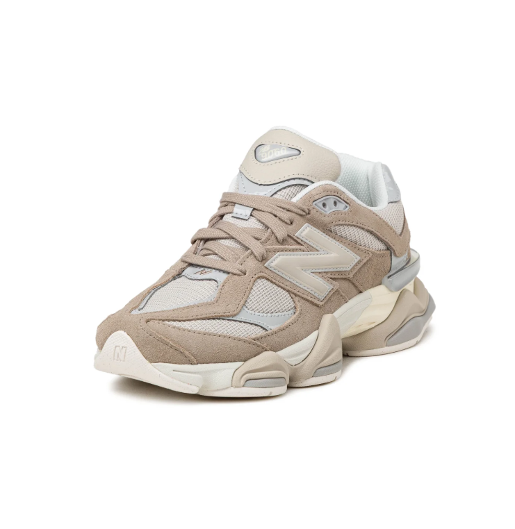 New Balance Beige and Cream Sneakers with Sculpted Chunky Sole