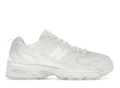 New Balance All-White Mesh Sneakers with Tonal N Logo