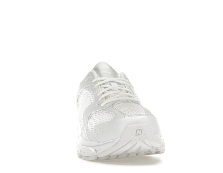 New Balance All-White Mesh Sneakers with Tonal N Logo