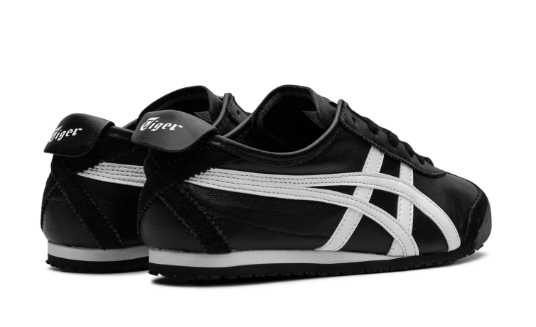 Onitsuka Tiger Black Low-Top Sneakers with White Stripes
