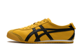 Onitsuka Tiger Yellow Low-Top Sneakers with Black Stripes