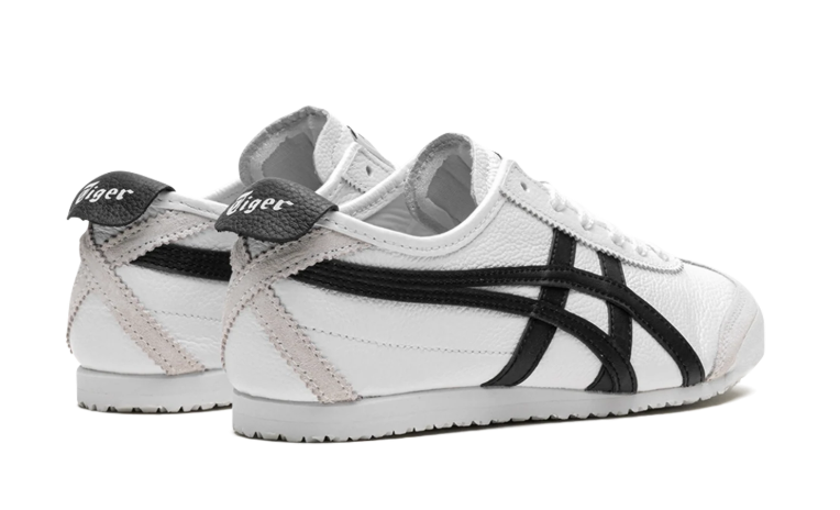 Onitsuka Tiger White Low-Top Sneakers with Black Stripes